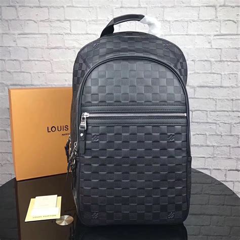 louis vuitton michael damier infini backpack|louis vuitton checkered bag.